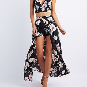 Charlotte Russe Floral Skort